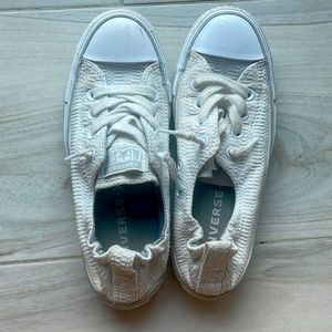 Women’s white converse